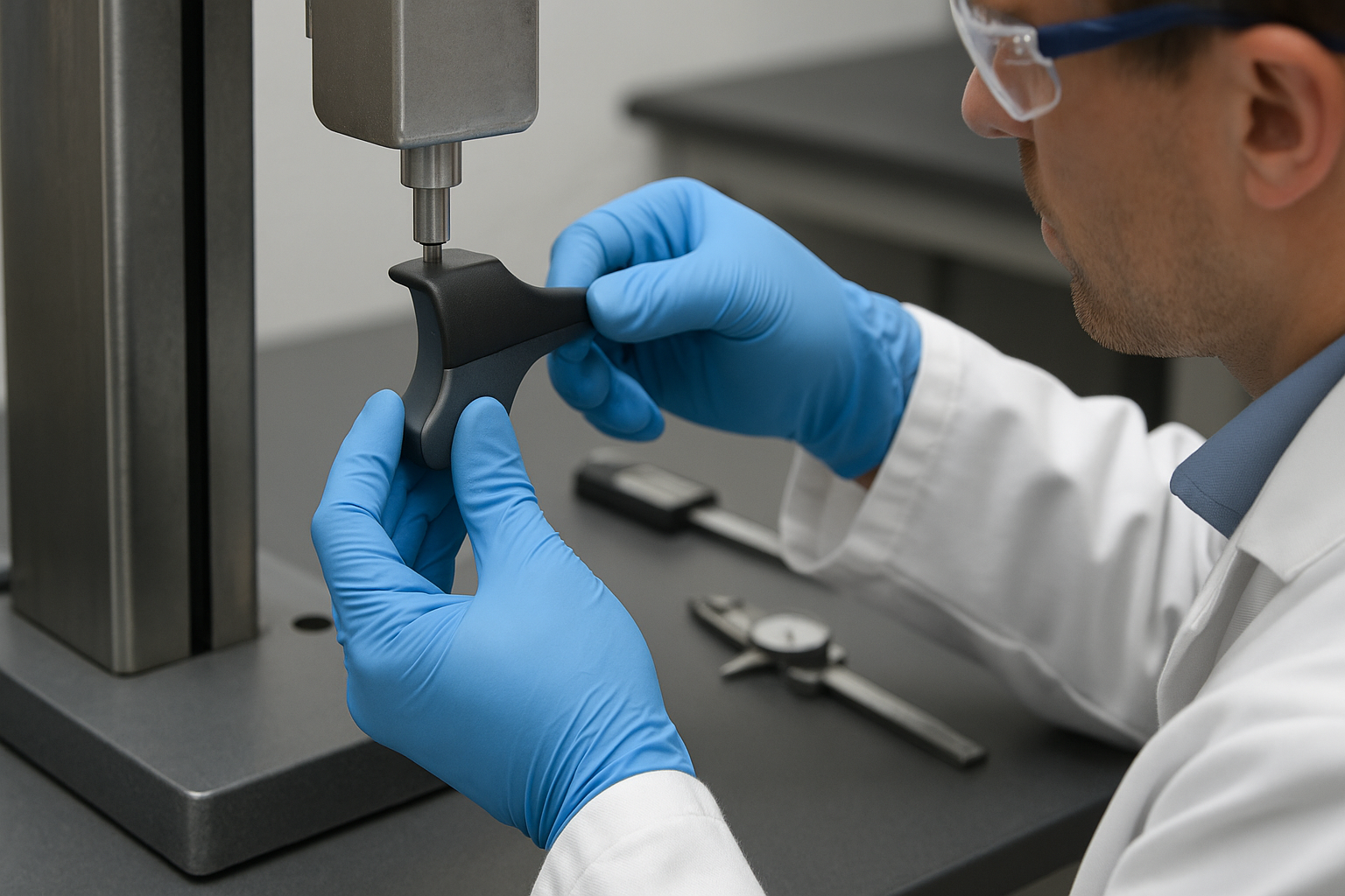 dual material adhesion testing
