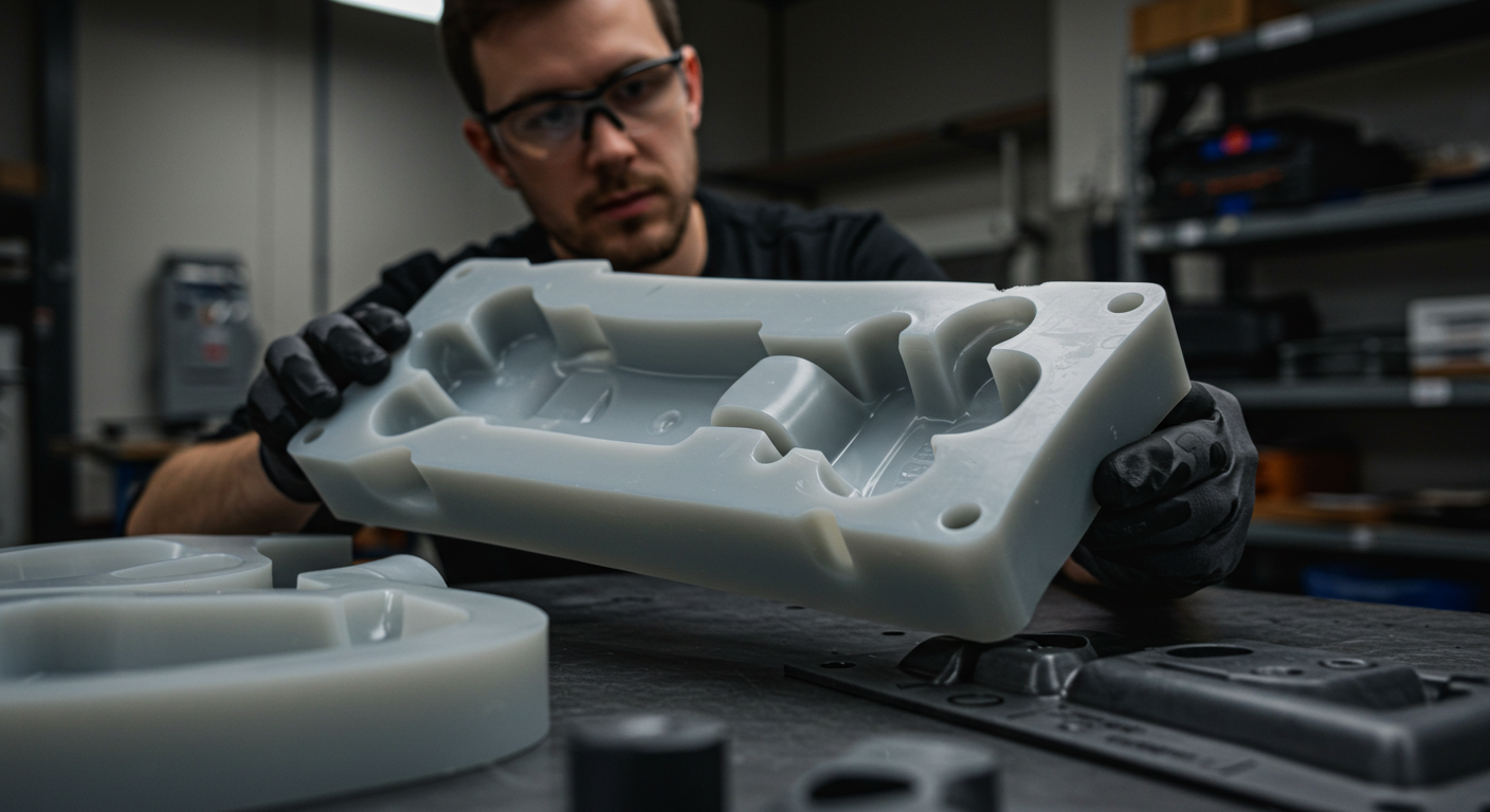 custom silicone mold casting plastics