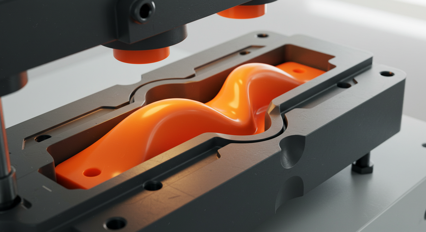 flexible silicone parts compression molding