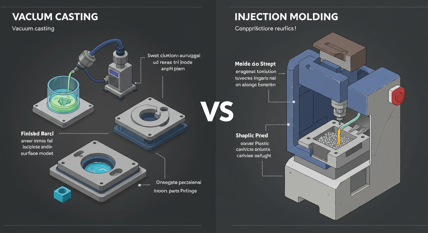 vacuum casting vs injection molding comparison